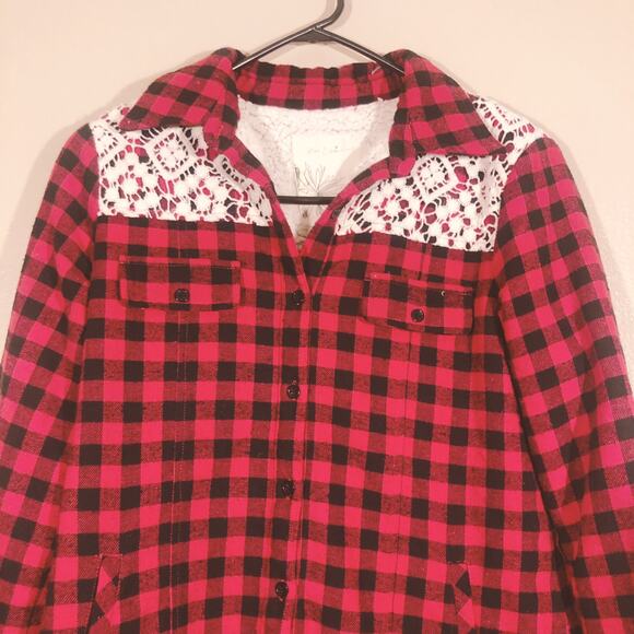 En Creme ASOS Plaid Buffalo Checkered Jacket - Picture 2 of 10